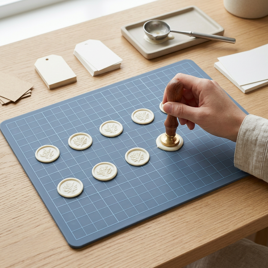 Field Notebook — wax seal craft in a quiet moment