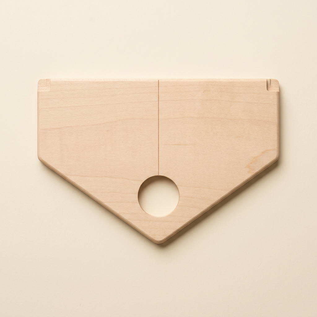 RowanKeel Envelope Centering Ruler | Wooden Template Card to Position Seals on the Flap