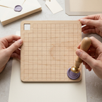 RowanKeel Corner & Edge Positioning Ruler | Wooden Guide Card for Tags, Cards & Corners