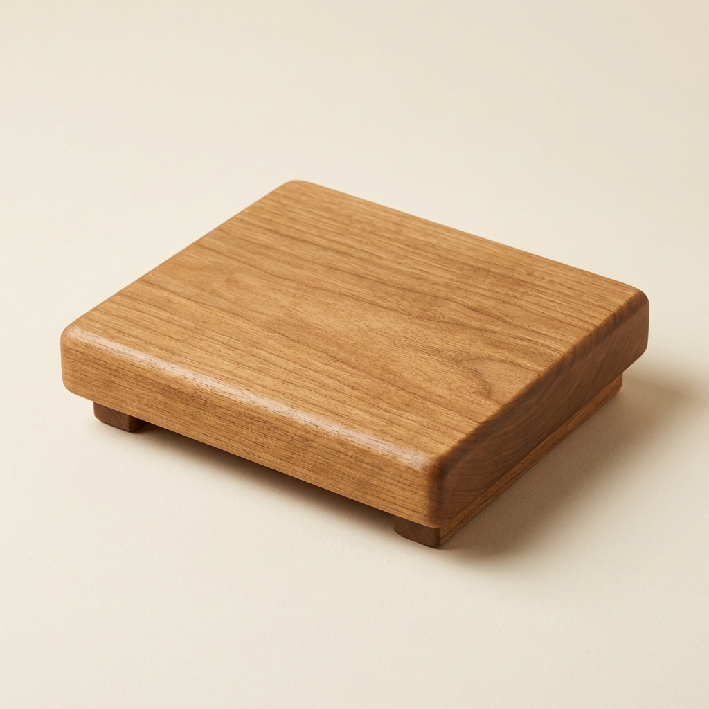 RowanKeel Heat-Proof Wooden Stand | Protective Base for Wax Seal Dies & Melters