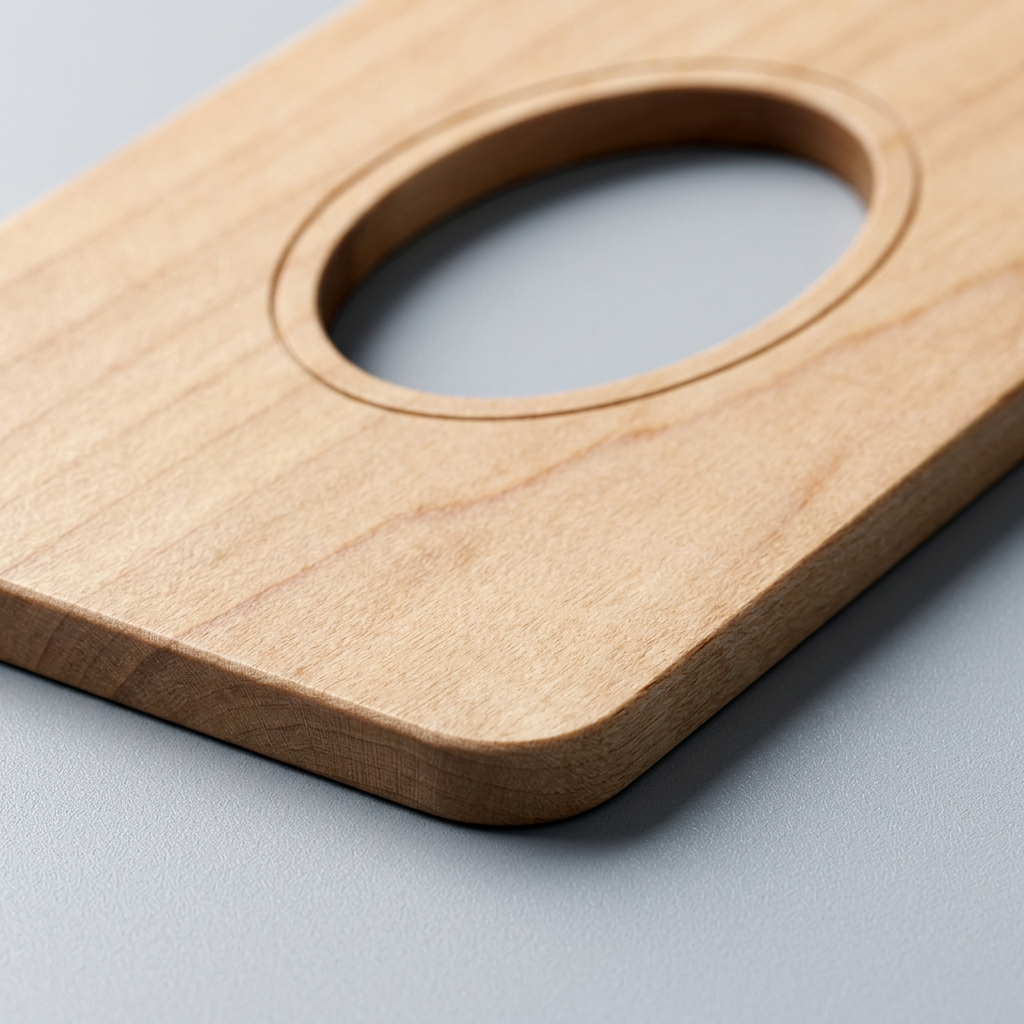 RowanKeel Oval Tag Border Template | Wooden Contour Guide for Oval Seals & Labels