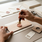 RowanKeel Wooden Positioning Ruler Starter Set | 2-Piece & 4-Piece Wax Seal Guide Card Bundle