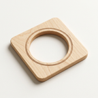 RowanKeel Round Tag Border Template | Wooden Contour Guide for Circular Tag & Label Seals