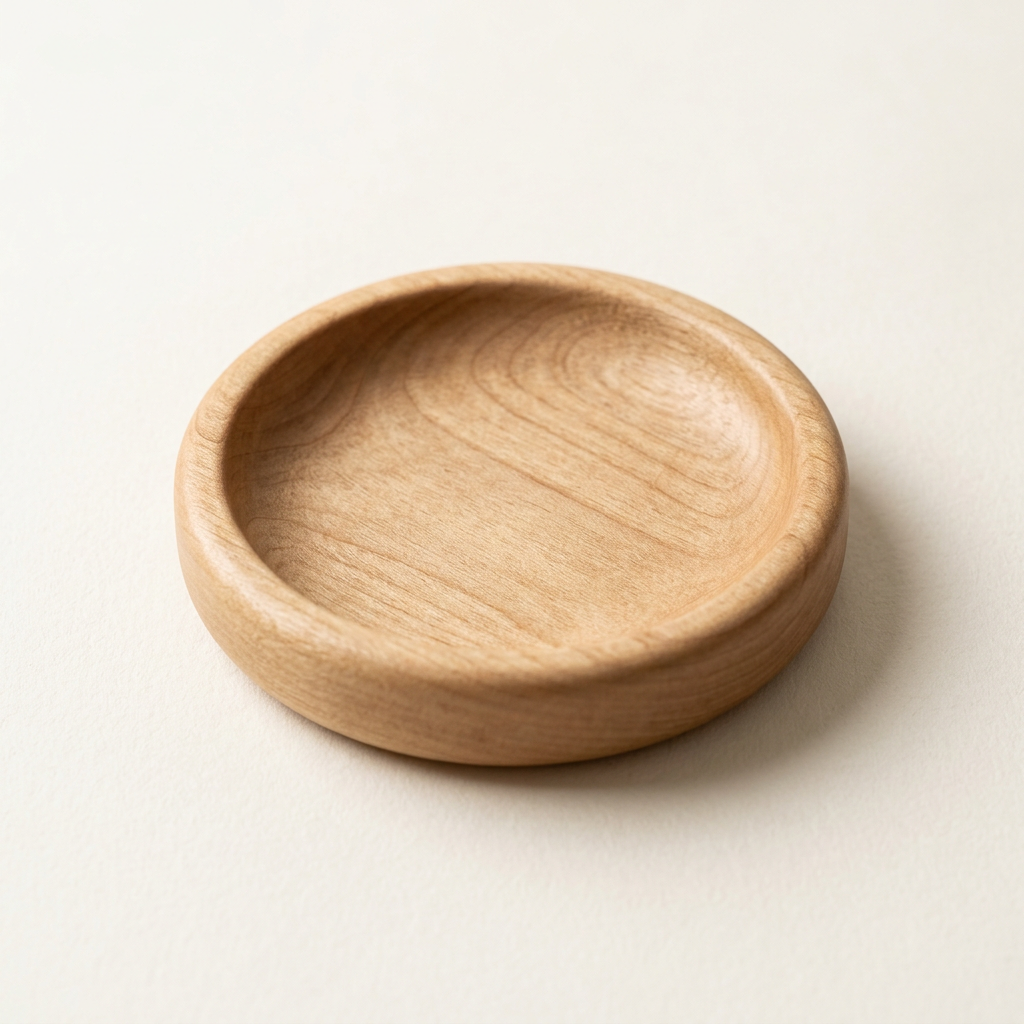 RowanKeel Wax Melt Saver Saucer | Small Wooden Saucer for Melted Wax & Drip Spills