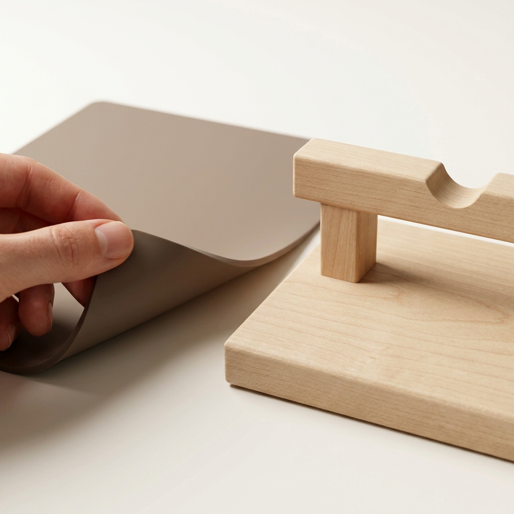 RowanKeel Silicone Pad & Wooden Stand Combo | Demolding Pad with Heat-Proof Stand Bundle