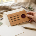 RowanKeel Vintage Letter Envelope Template | Wooden Guide for Classic Envelope & Seal-Window Layouts
